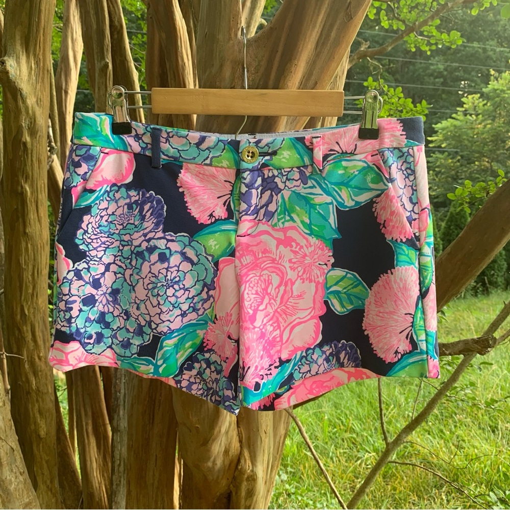 Liliy Pulitzer Callahan Knit Shorts in Hey Hey Bouquet